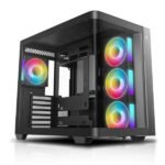 Case DEEPCOOL CG530U 4F MID TOWER VENTILADORES 4 de 120MM con PANEL LATERAL y FRONTAL R-CG530U-BKAGA4-G