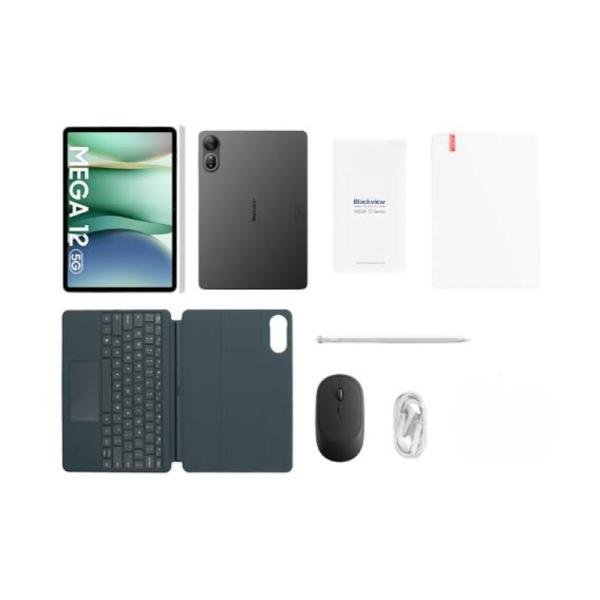TABLET BLACKVIEW MEGA 12 12.2 PULG 256 GB WI-FI/LTE/5G/BLUETOOTH ANDROID 16 INCLUYE mouse funda con teclado LAPIZ AUDIFONOS
