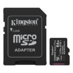 Memoria MICRO SD 64GB Kingston CANVAS SELECT PLUS GEN3 CLASE 10 UHS-I U1 V10 A1 100 MB/S DISPOSITIVOS ANDROID y CAMARAS SDCS3/64GB