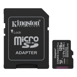 Memoria MICRO SD 128GB Kingston CANVAS SELECT PLUS GEN3 CLASE 10 UHS-I U1 V10 A1 150 MB/S DISPOSITIVOS ANDROID y CAMARAS SDCS3/128GB
