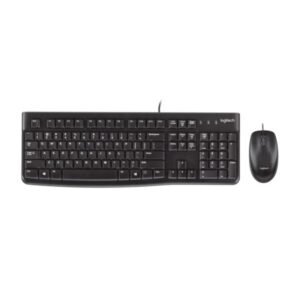 Teclado y mouse Logitech MK120 MEMBRANA ALÁMBRICO USB INGLÉS 920-002565