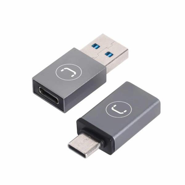 Set Unno AD4301GY adaptadores USB-A y USB-C OTG