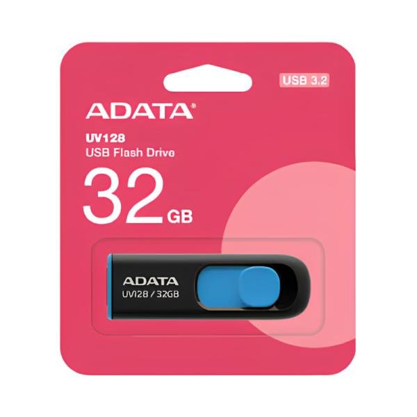Memoria USB 32GB ADATA UV128 USB-A 3.2 GEN 1 AUV128-32G-RBE