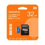 Memoria MICRO SDHC 32GB ADATA AUSDH32GUICL10A1-RA1 CLASE 10 100 MB/S 25 MB/S para TELÉFONOS INTELIGENTES ANDROID, TABLETAS, CÁMARAS DIGITALES