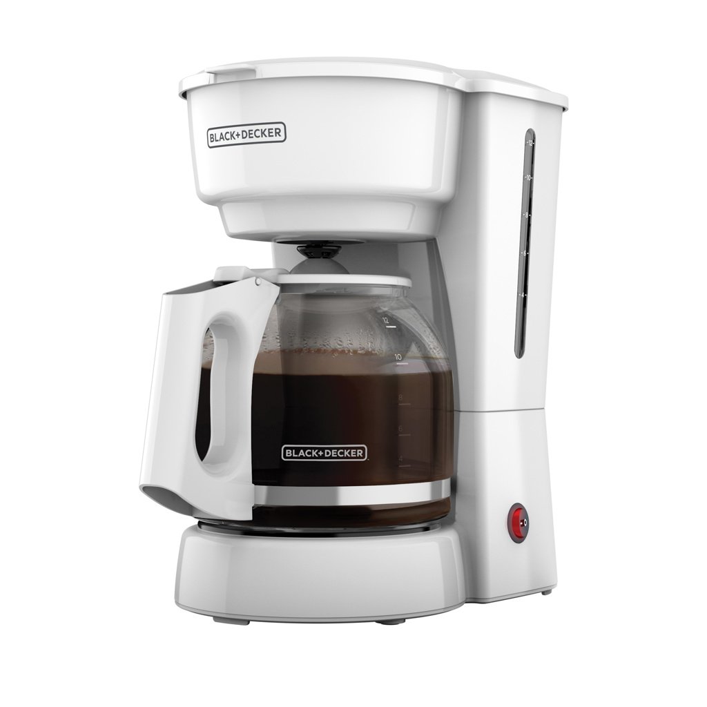 Black + Decker cafetera 12 tazas vortex filtro perman blanca con F - CM0916W