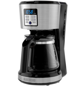 Black + Decker cafetera 12 tazas digital programable filtro perman inox con F - CM1331S-LA