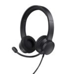 Trust auriculares USB supraaurales para PC microfono con cancelación de ruido y diadema ajustable negro - 25089