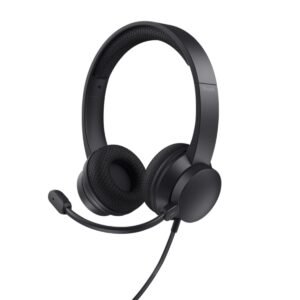 Trust auriculares USB supraaurales para PC microfono con cancelación de ruido y diadema ajustable negro - 25089